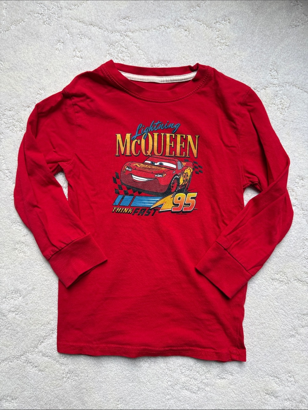 5T NWOT Lightning McQueen Red Kids Long Sleeve Tee